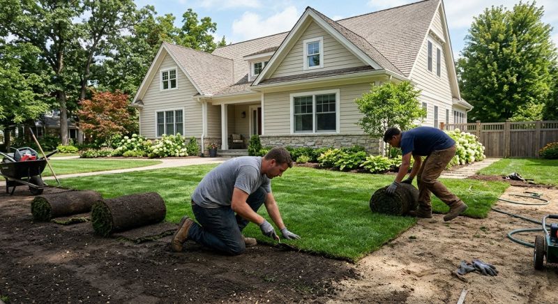 Fescue Sod Installation in Rockwall, TX